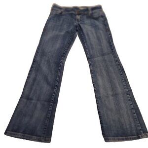 DKNY JEANS Womens Size 9 Dark Wash Blue Denim Inseam 29.5 Flared Fast Shipping!